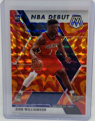 NBA ZION☆RC☆ルーキー 2019-20 Mosaic Zion Williamson NBA Debut Rookie RC Reactive Orange