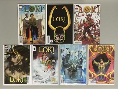  MCU Comic Keys Loki #1 s with Variants (2019-21) NM+(9.4-9.8) Artgerm Reis
