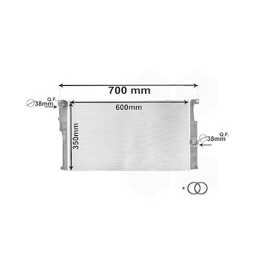 Radiateur, Refroidissement Du Moteur Compatibilite Avec BMW 06002446