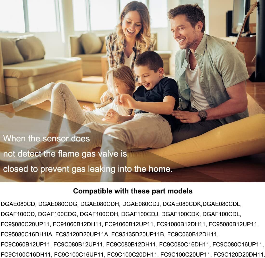 for Luxaire York 025-37499-000 S1-02537499000 Gas Furnace Flame Sensor Rod 5PCS