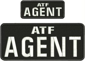 ATF POLICE パッチ 2枚セット ATF POLICEバッジパネルパッチ ブラック : SPECTRE SIGNS GEAR - 通販