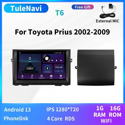 For Toyota Prius 20 Car Stereo Multimedia Radio Player GPS Carplay Auto Android