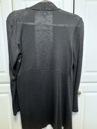 Juicy Couture Black Open Front Long Sleeve Size Small-FREE SHIPPING - Picture 4 of 4