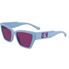 Calvin Klein Jeans Women's Sunglasses Azure Plastic Cat Eye Frame CKJ23624S 450