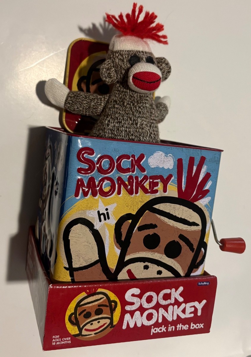 Schylling Sock Monkey Jack Musical Toy T23 for sale online | eBay