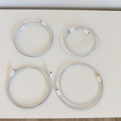 Lots of 4 Apple MX0K2AM/A USB-C to Lightning Fast-charge Cable - Great Condition