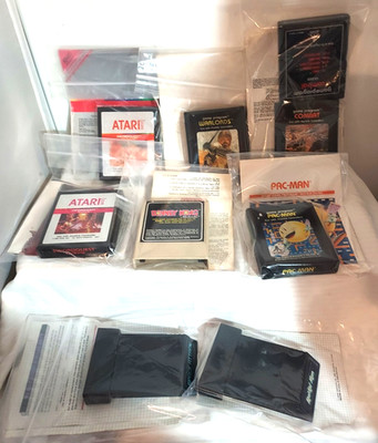 1977-1989 Atari Cartridge + Booklet For 2600 Atari Game System -Choose Your Game