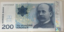 Norway -  200 Norwegian Krone Banknote