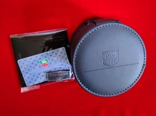 TAG Heuer Mid?1990s Grey Cylindrical Watch Box OEM Vintage Case,Cushion+booklet 