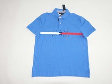 Tommy Hilfiger Men's Custom Fit Polo Shirt Large NWT Short Sleeves TH Flex L