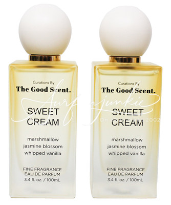 The Good Scent Sweet Cream Eau De Parfum Spray Perfume 3.4oz Marshmallow 2pc New