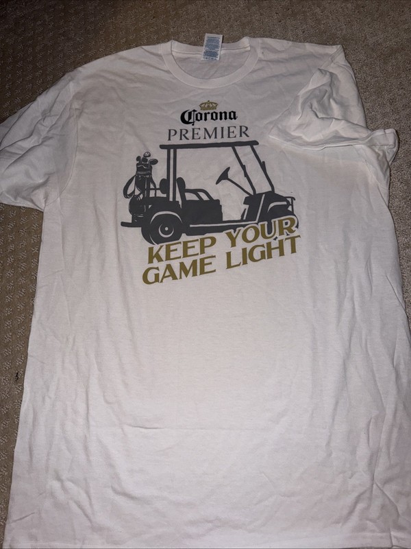Corona Beer Golf Promotional Shirt Keep Your Game Light Size Large