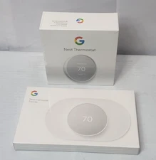 Google Nest Smart Thermostat White With Trim Kit *Brand New