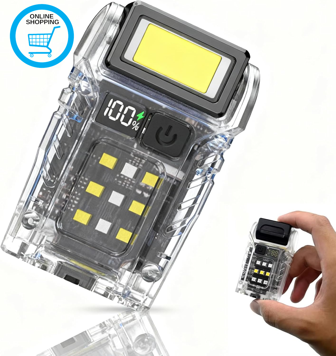 G5 Torch Rechargeable, High Lumens Super Bright EDC Small Torches with RGB Light