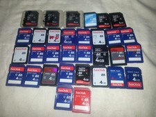 4gb sd card lot 32 pack sandisk lot number 7