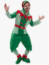 EraSpooky Mens Elf Costume Size M Halloween Christmas