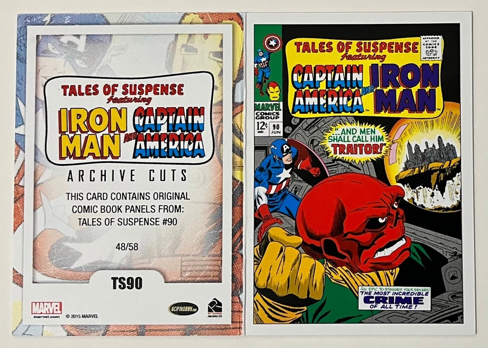 MARVEL COMIC CUT - 2015 - AVENGERS: SA - TS90 - 48/58 - TALES SUSPENSE - TS #90 - Image 2 of 4