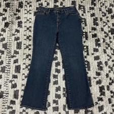 Lauren Jeans Co. Ralph Lauren Women's Denim Jeans Size 10 P Blue High-Rise