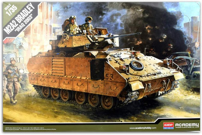 Unassembled 1/35 M2A2 Bradley Tank Model Kit - Fun & Educational Craft for Kids