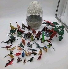 60pc Member's Mark Huge Dinosaur Set Giant Egg Toy Bucket Playset