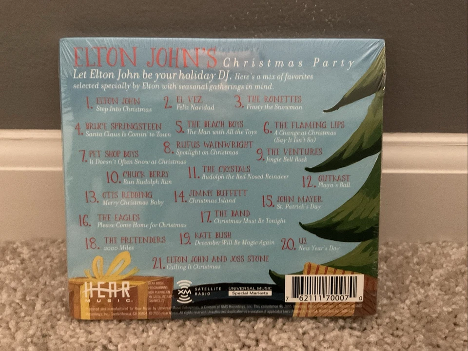 Elton John's Christmas Party CD 2005 NEW, SEALED [Pet Shop Boys, Kate Bush, U2] - Image 2 of 2