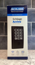 Schlage Arrive  Smart Wi-Fi Bluetooth Deadbolt Century Trim Matte Black  New