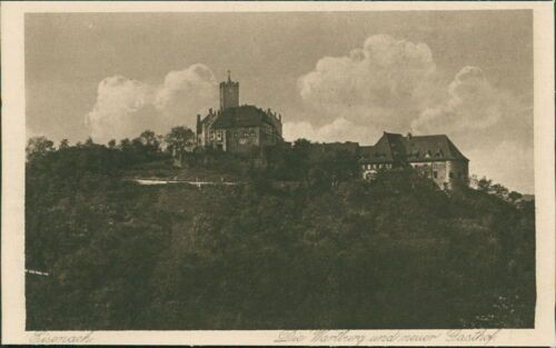 Postcard Eisenach Wartburg and new inn (No.9052)