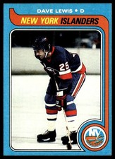 1979-80 Topps Hockey Card Dave Lewis New York Islanders #44 EX+