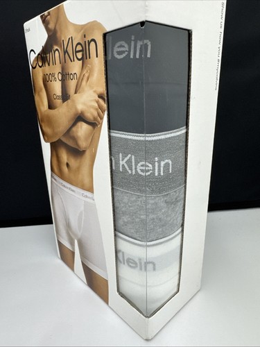 Men's Calvin Klein Classic Fit Cotton Boxer Briefs - 3 Pack - Large - New - Picture 2 of 5