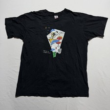 Vintage IBM OS/2 Version 2.1 T-Shirt XL Black Operate Higher Level 90s Tech USA