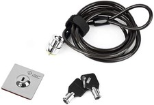 Laptop Cable Lock, Hardware Security Cable Lock with Keys, Anti Theft Combina...