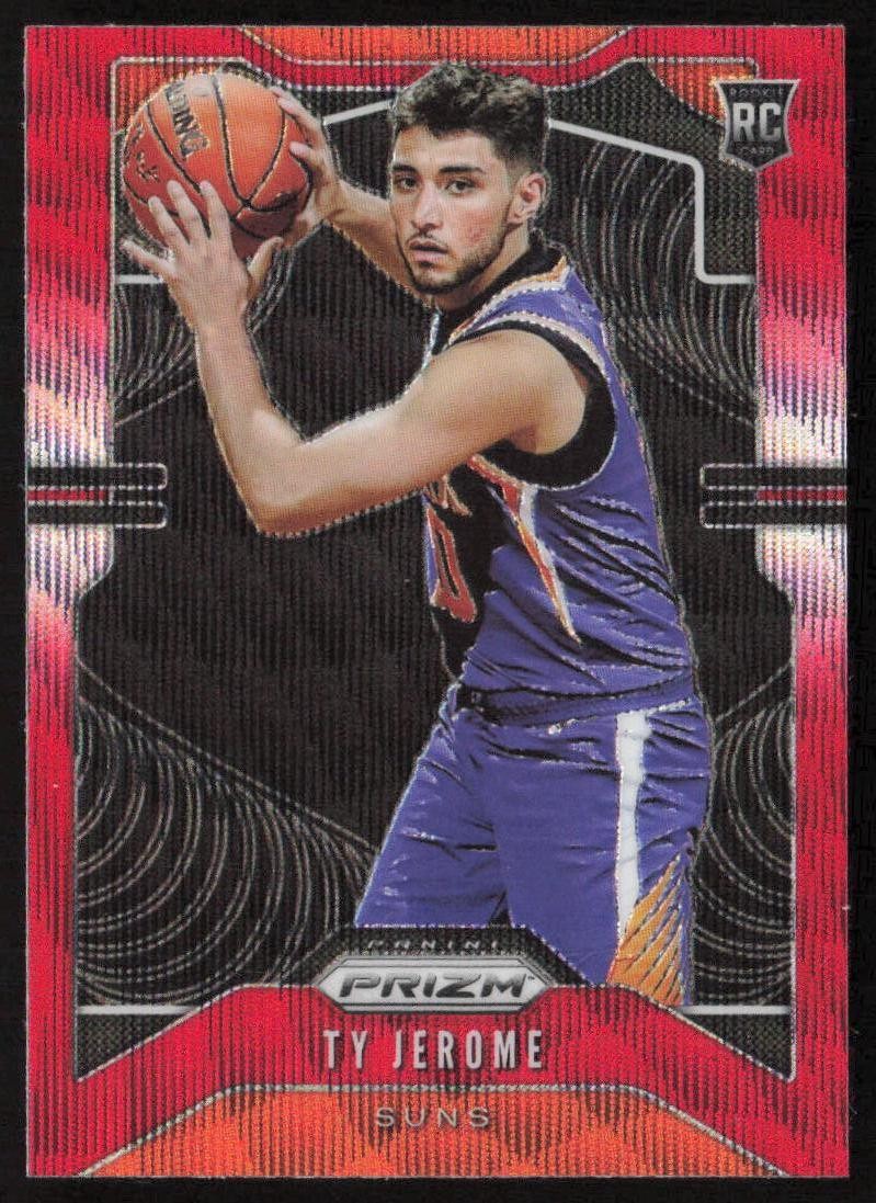 2019-20 Panini Prizm Prizms Ruby Wave Ty Jerome #268 Rookie Suns