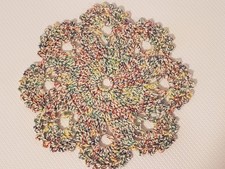 4Pcs/Lot Hand Crochet Round Lace Doily Coaster Flower Cotton Multicolored 6" New