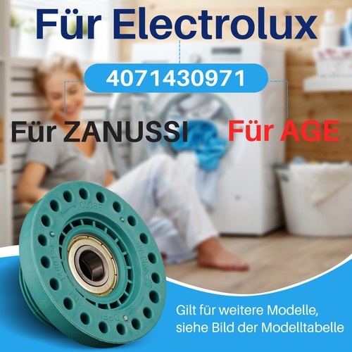 Lagersatz Waschmaschine für AEG Electrolux 4071430971+4071430963 Rechts Links - Bild 6 von 12