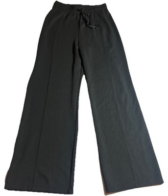 Thread & Supply Women's Soft Wide Leg Black Pants Size Medium