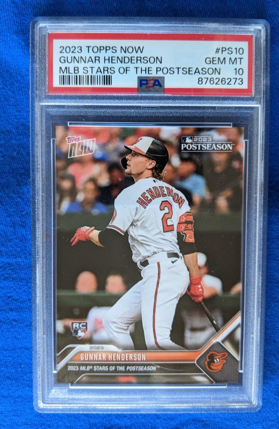 2023 Topps Now - PSA 10 RC Gunnar Henderson #PS-10 Stars of Postseason