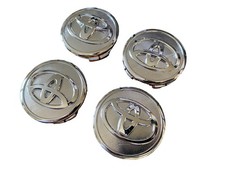 Set Of 4 Fits Toyota Wheel Rims Center Hub Caps Chrome Emblem 57mm Prius Corolla
