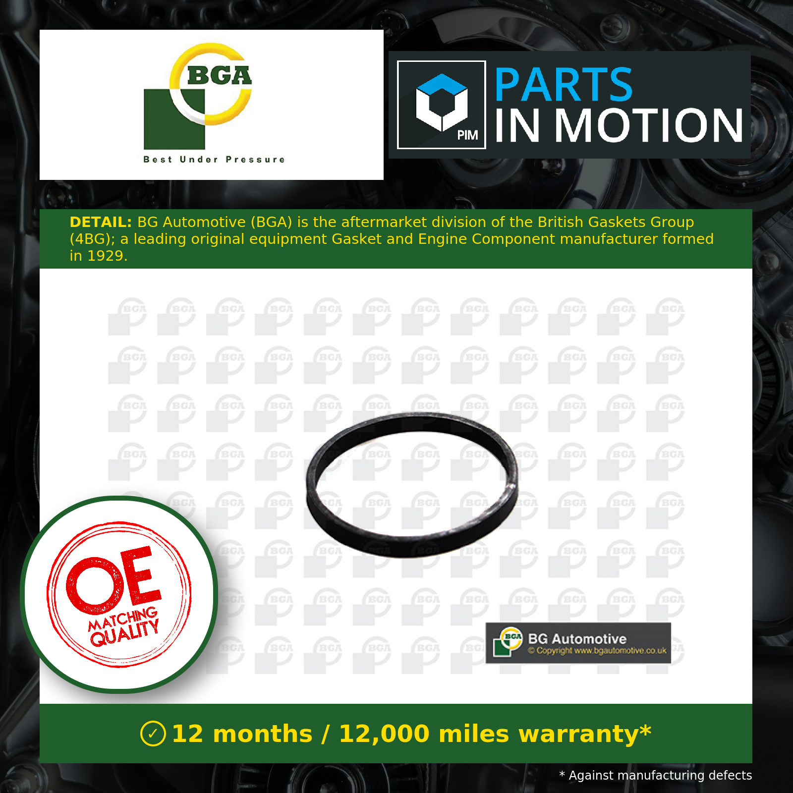 Inlet Manifold Gasket fits OPEL CORSA 1.2 2019 on BGA 3645962 Quality Guaranteed
