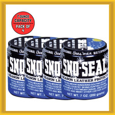 Atsko Sno-Seal Original Beeswax Waterproofing Seasonal Leather Protection 7oz.