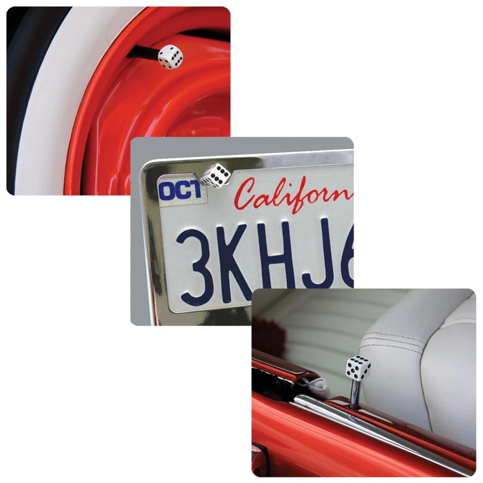 Black Dice 2 Valve Cap, Door Plunger, Plate Bolt Combo Kit go kart 350 sportsman - Image 3 of 4