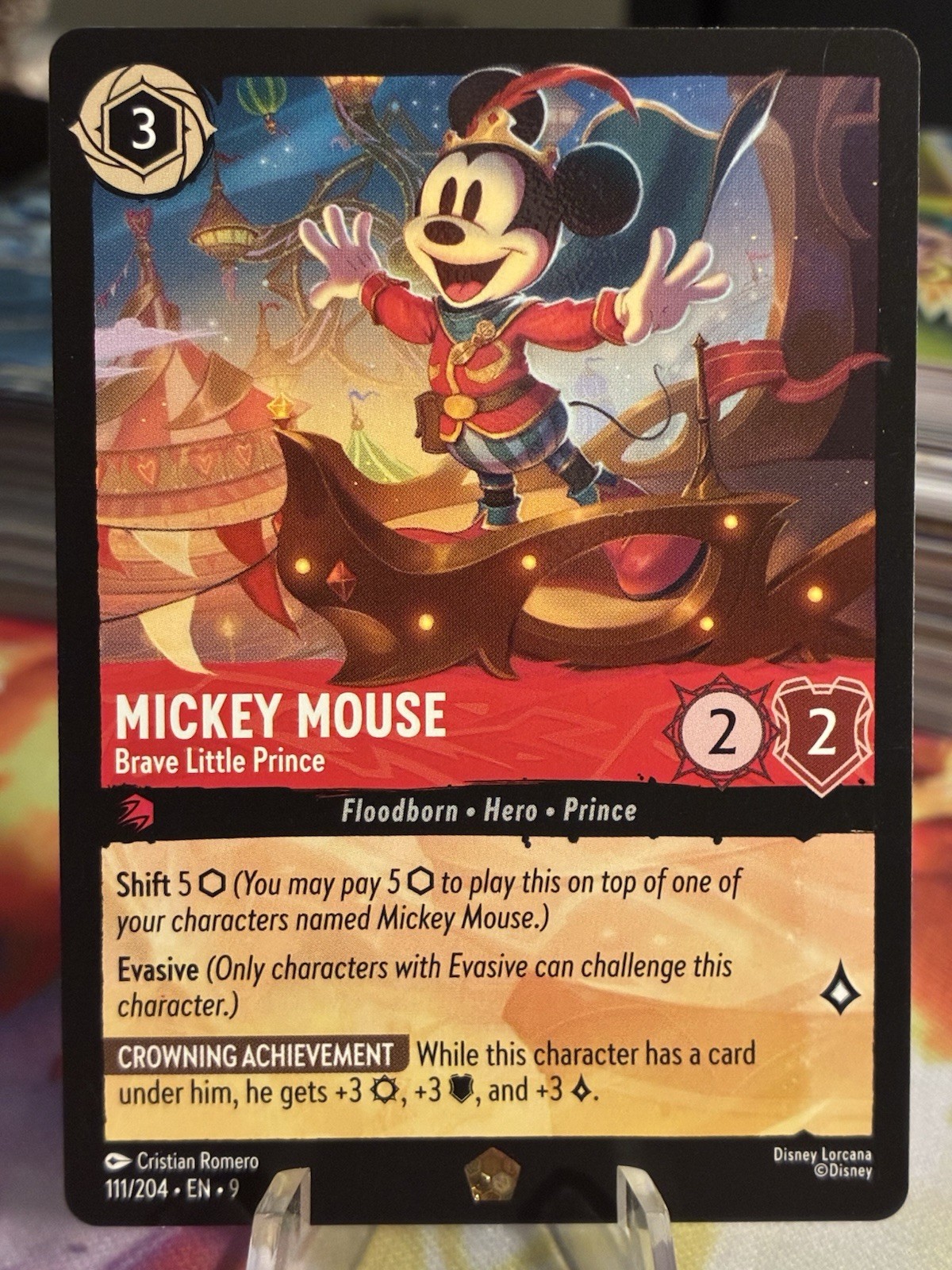 Mickey Mouse - Brave Little Prince 111/204 Fabled Regular