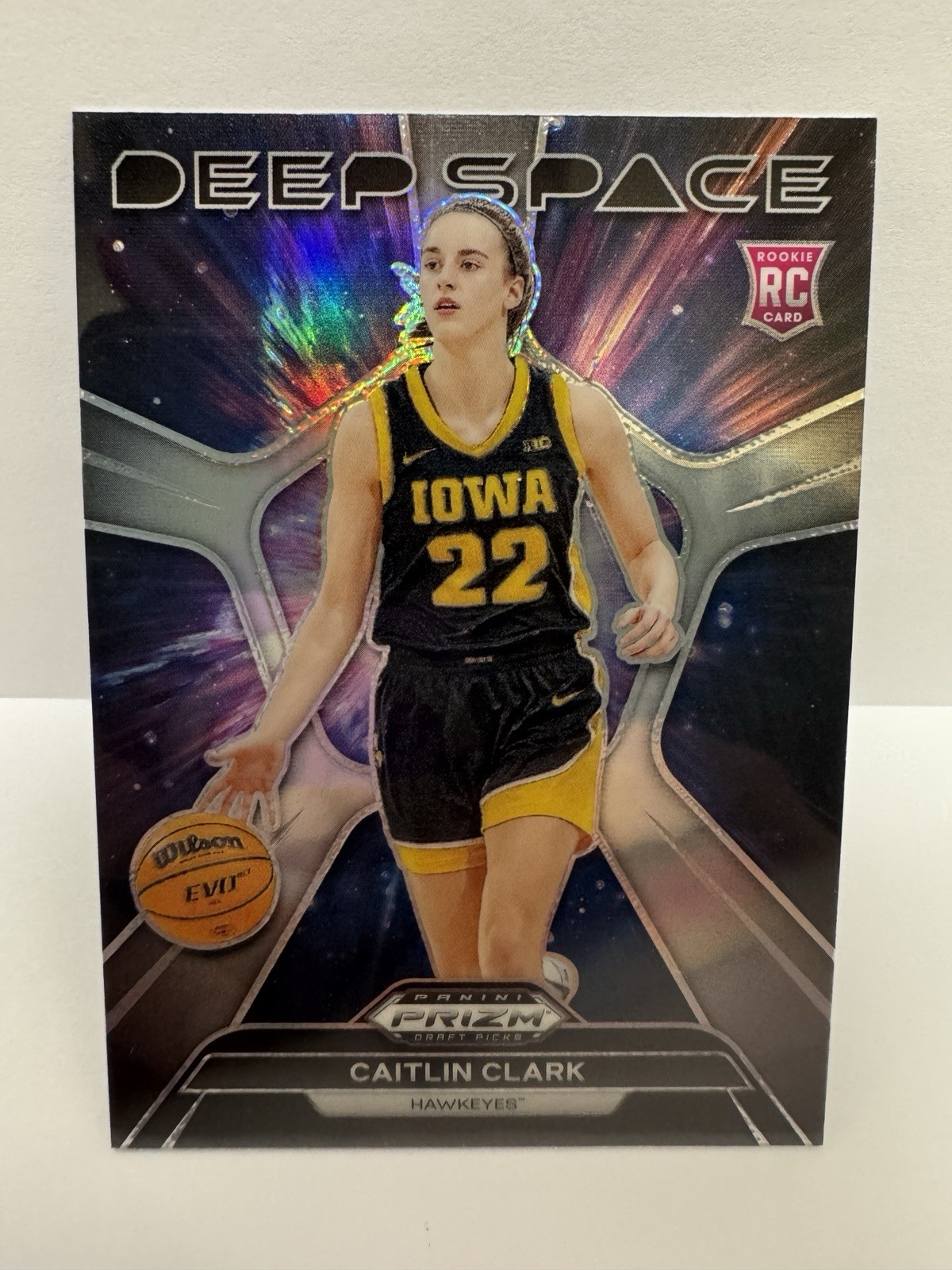 CAITLIN CLARK 2024-25 Panini Prizm Draft Picks - Deep Space #8 Silver Prizm (RC)