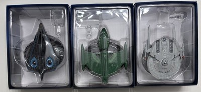 EAGLEMOSS STAR TREK STARSHIPS #87 UTS AEON #90 ROMULAN SCOUT #91 USS SARATOGA 