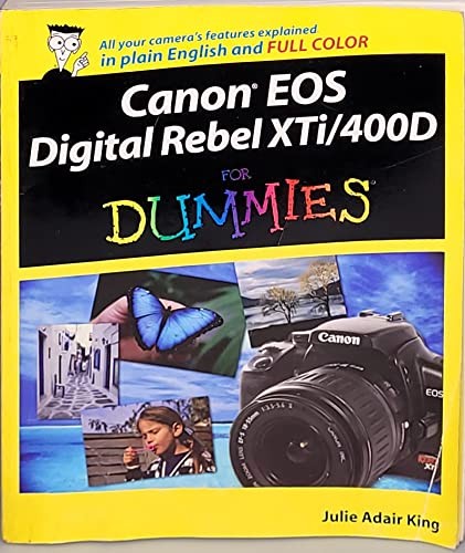 Canon EOS Digital Rebel XTi/400D For Dummies by King, Julie Adair Paperback The - Picture 1 of 2