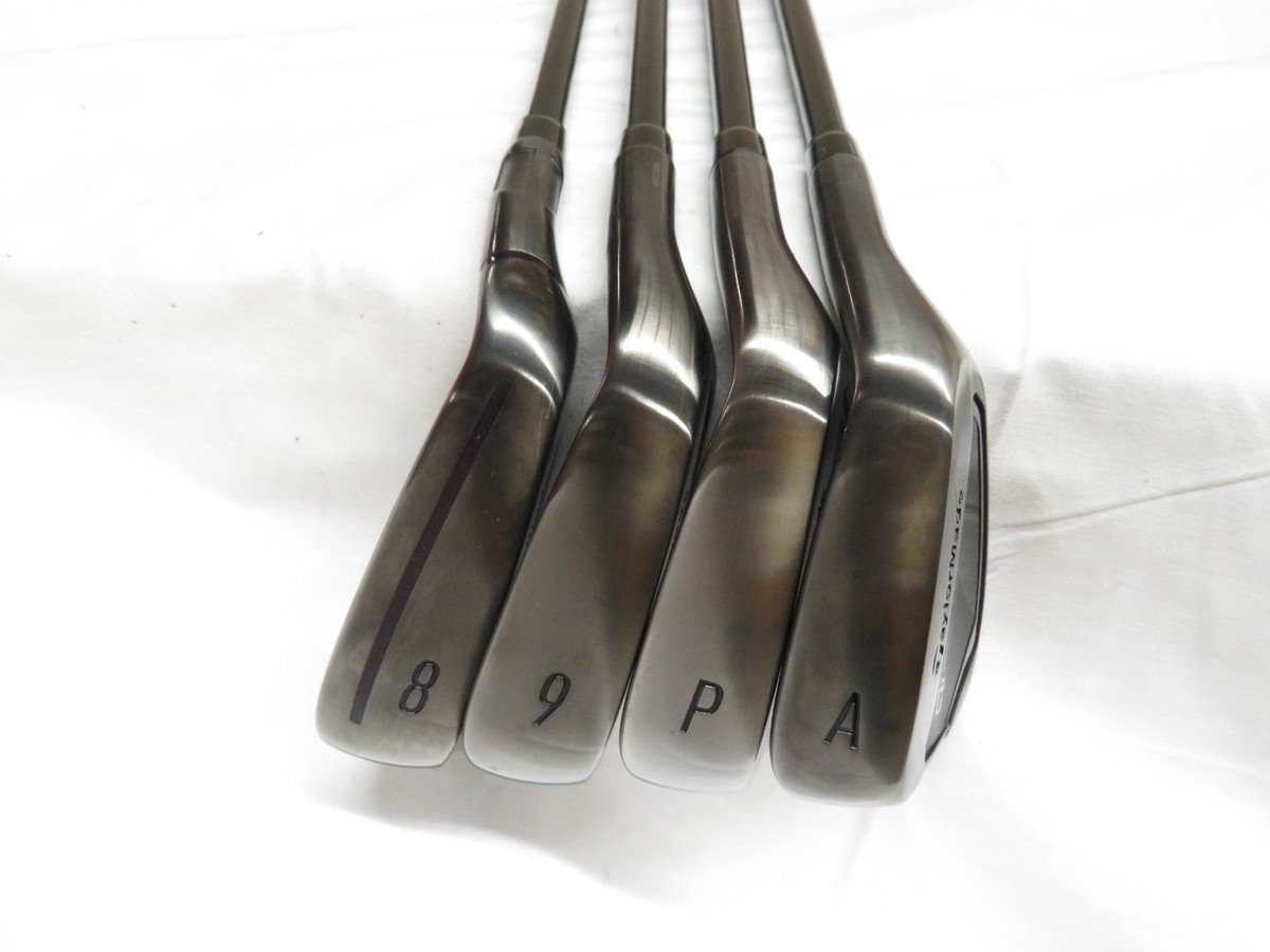 Used Taylormade Qi Gunmetal Iron Set 8-AW Recoil Dart 90g Regular