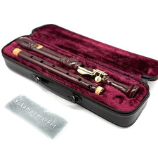 Grabadora de tenor Yamaha YRT-43 flauta tipo barroco instrucción musical marrón