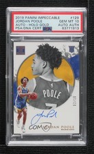 2019 Impeccable Rookie Holo Gold 2/10 Jordan Poole #129 PSA 10 GEM MT Auto 11oq