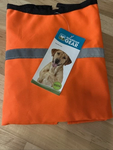 Nice Quality Guardian Gear XL Flourescent Orange Reflective Dog Safety Vest NIP