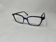 ETNIA BARCELONA TEIDE BLUE PURPLE 51-17-140 FLEX HINGE EYEGLASSES /W49