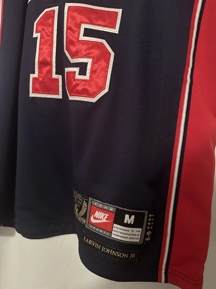 Camiseta deportiva Nike Bastketball Dream Team para hombre mediana olímpica EE. UU. 1984 Magic Johnson M Foto 4 de 4